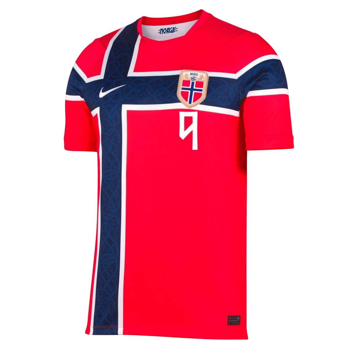 BRAUT HAALAND #9 Norway Mens Home Soccer Jersey World Cup 2026 Red