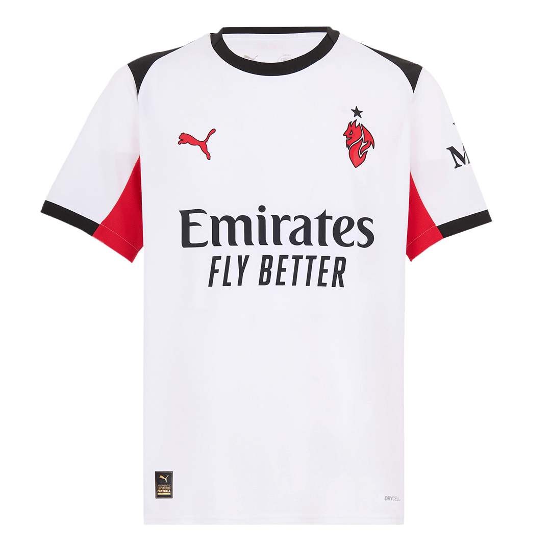 MODRIĆ #14 AC Milan Mens Away Soccer Jersey 2025/26 White