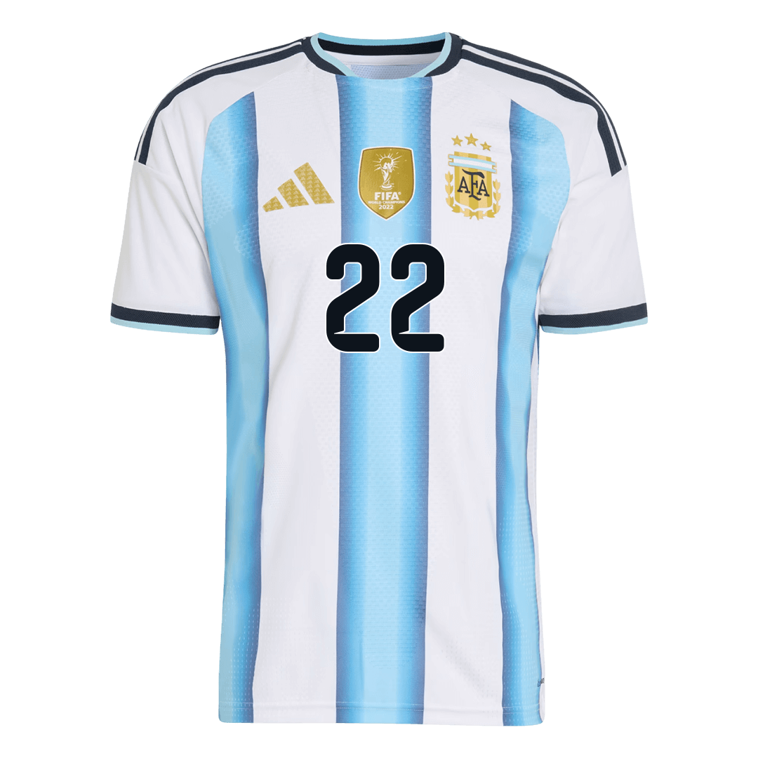 L.MARTÍNEZ #22 Argentina Mens Home Soccer Jersey World Cup 2026 Blue&White - Player Version