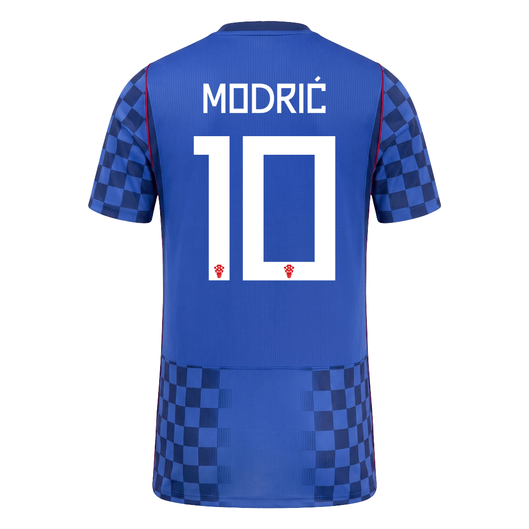 MODRIĆ #10 Croatia Mens Away Soccer Jersey World Cup 2026 Blue - Player Version