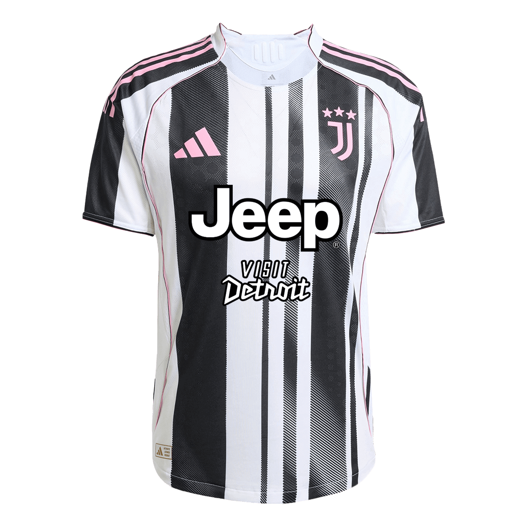 KALULU #15 Juventus Mens Home Soccer Jersey 2025/26 Black&White - Player Version