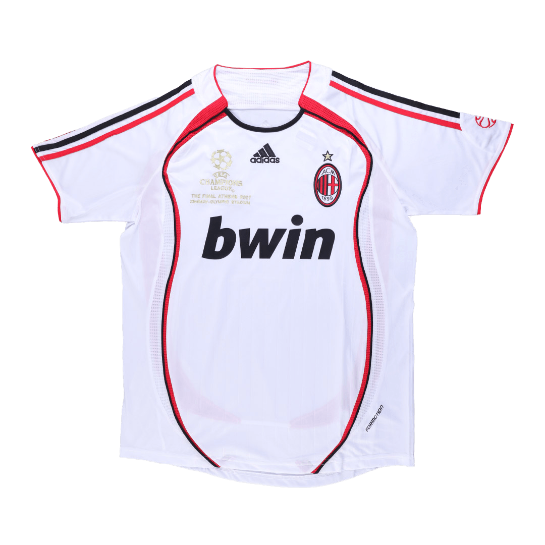 Retro RONALDO #99 AC Milan Mens Away Soccer Jersey UCL 2006/07 White