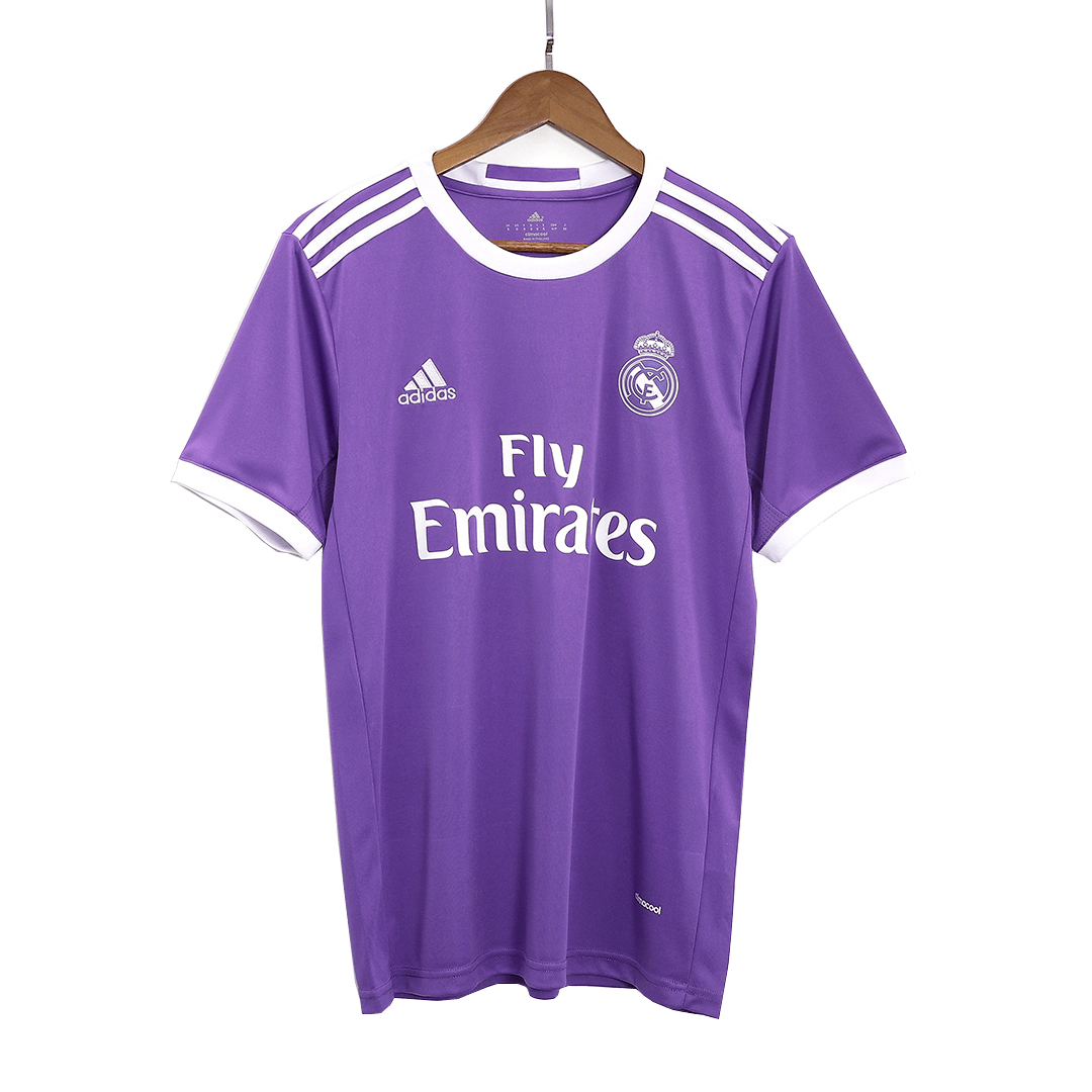 Retro KROOS #8 Real Madrid Mens Away Soccer Jersey 2016/17 Purple