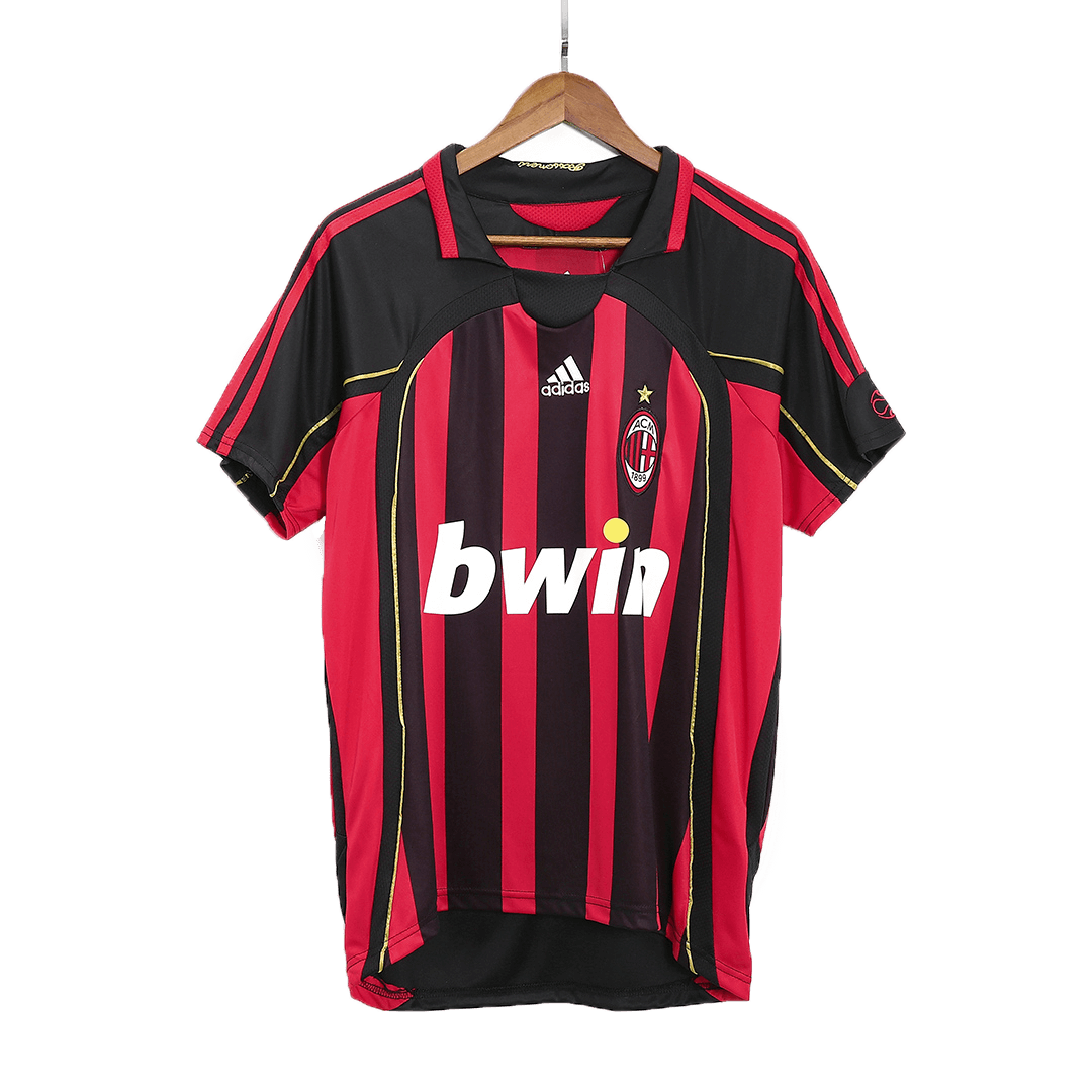 Retro RONALDO #99 AC Milan Mens Home Soccer Jersey 2006/07 Red&Black