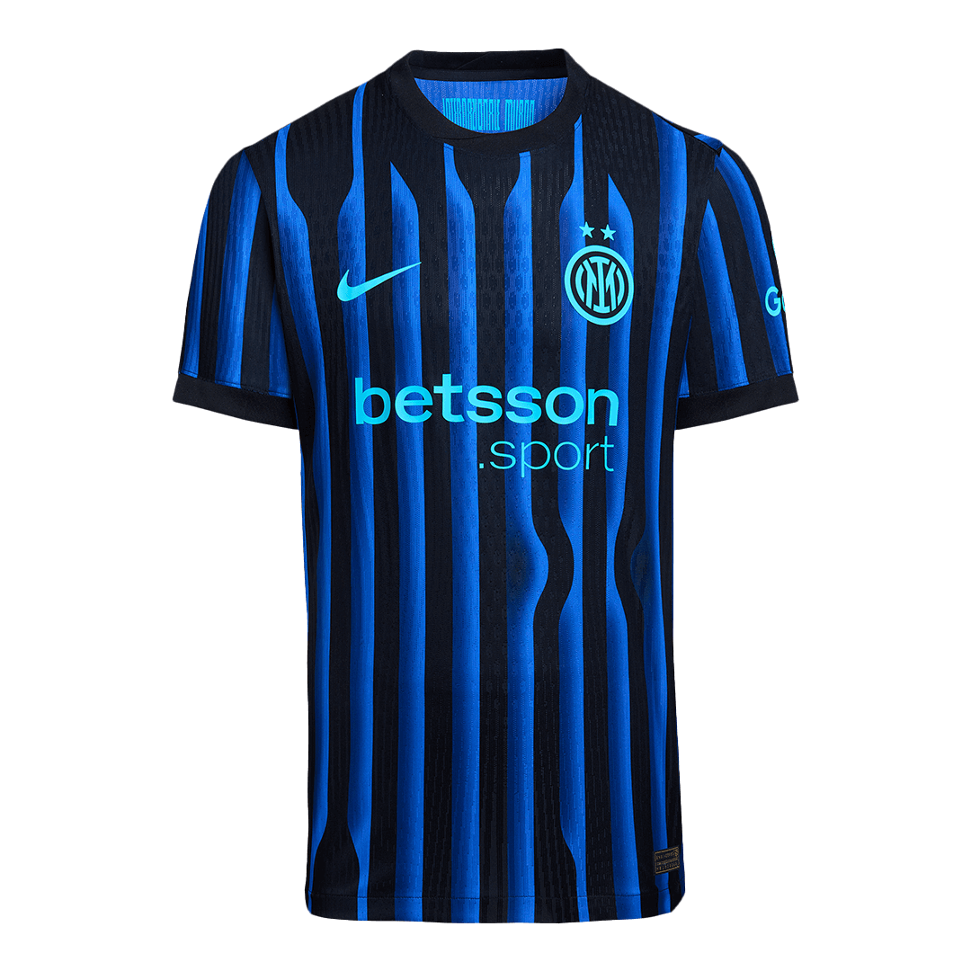 THURAM #9 Inter Milan Mens Home Soccer Jersey 2025/26 Blue&Black - Player Version