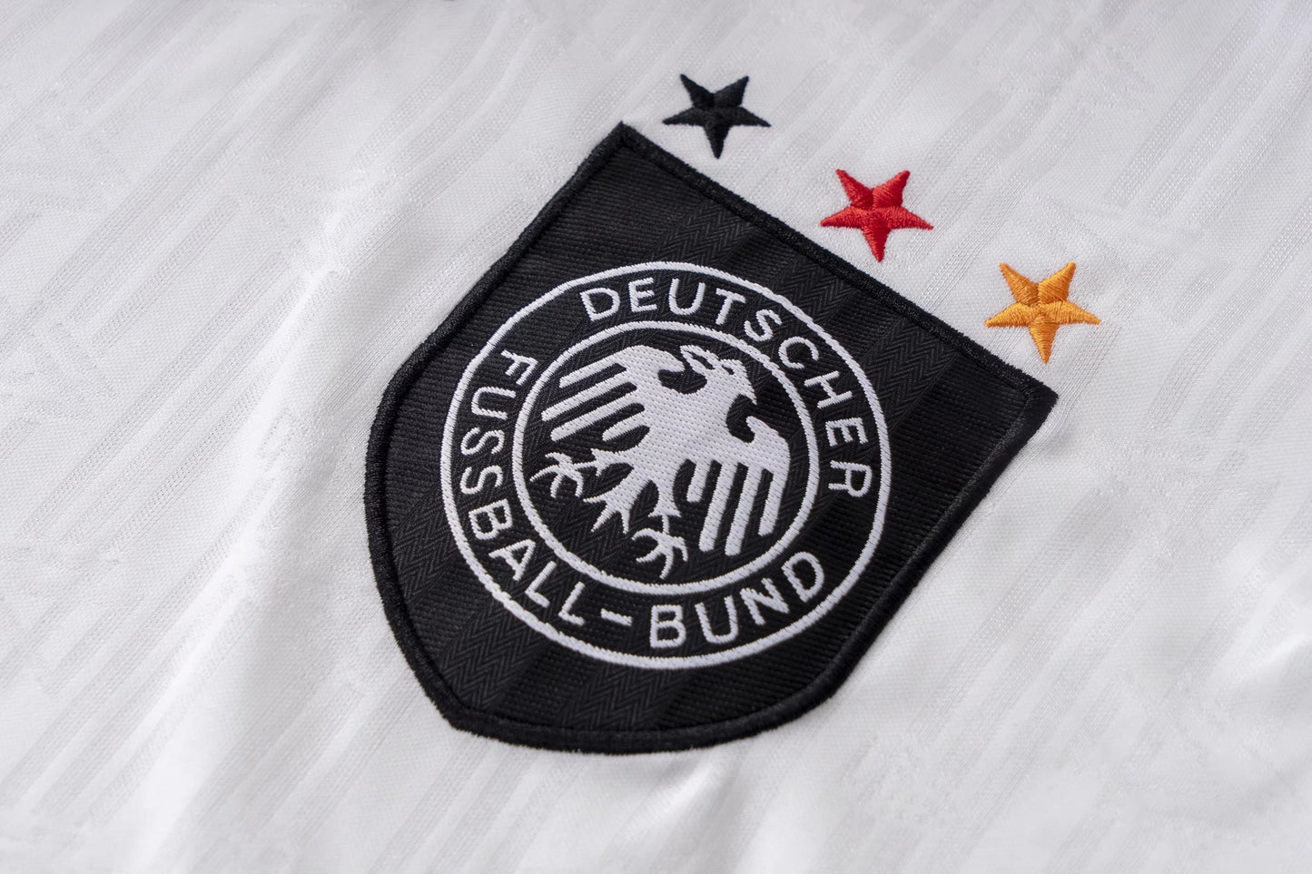Retro Germany Mens Home Soccer Jersey 1996 White