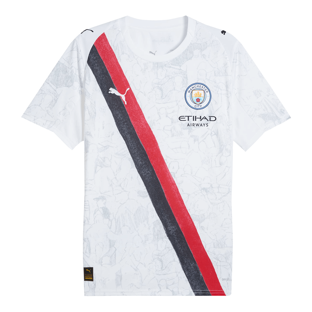 MARMOUSH #7 Manchester City Mens Soccer Jersey World Cup KidSuper 2025/26 White