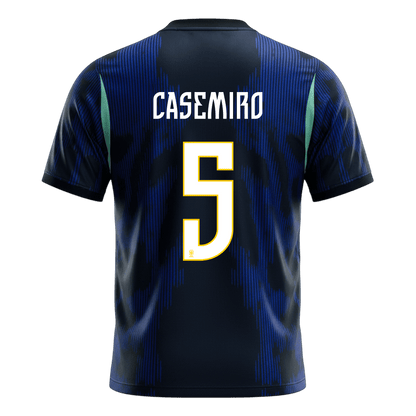 CASEMIRO #5 Brazil Mens Away Soccer Jersey World Cup 2026 Navy