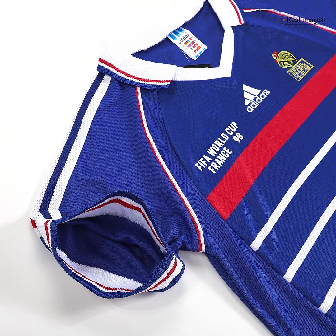 Retro HENRY #12 France Mens Home Soccer Jersey World Cup 1998 Blue