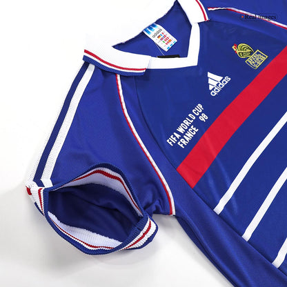 Retro HENRY #12 France Mens Home Soccer Jersey World Cup 1998 Blue