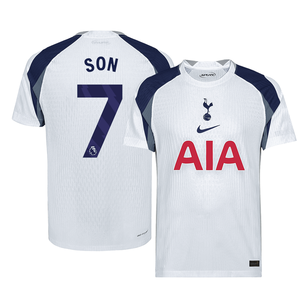 SON #7 Tottenham Hotspur Mens Home Soccer Jersey 2025/26 White - Player Version