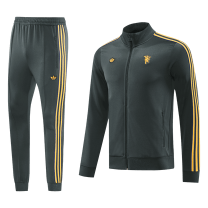 Manchester United Mens Training Tracksuit Kit 2025/26 Black