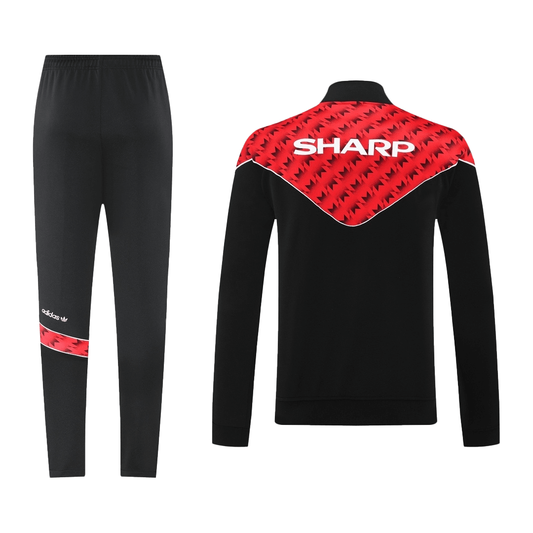 Manchester United Mens Training Tracksuit Kit 2025/26 Red&Black