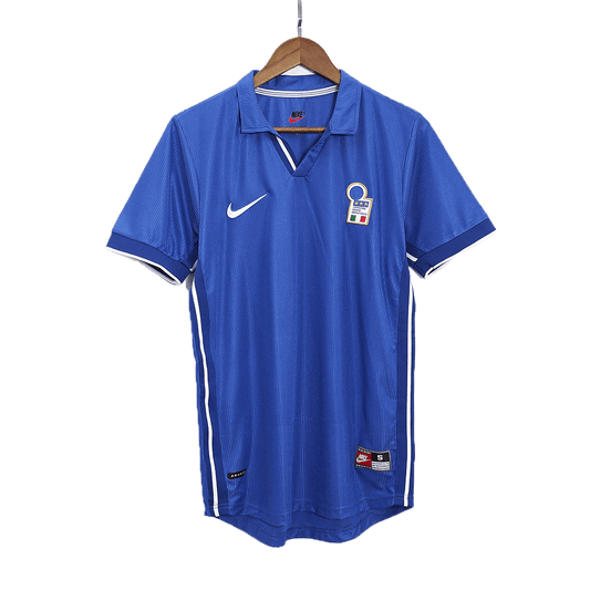 Retro Italy Mens Home Soccer Jersey World Cup 1998 Blue