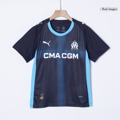 Marseille Kids Away Soccer Kit 2025/26 Navy