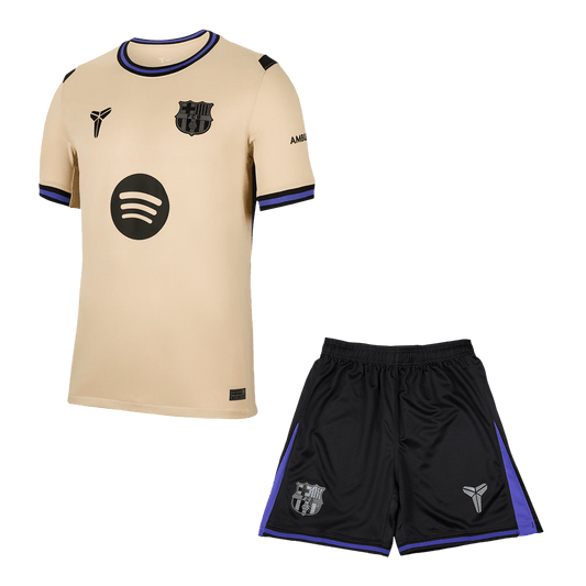 Barcelona Mens Away Soccer Kit 2025/26 Yellow&Black