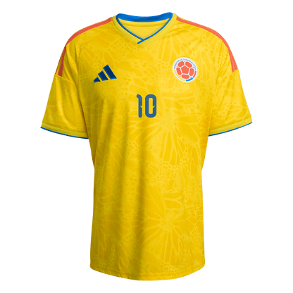 JAMES #10 Colombia Mens Home Soccer Jersey World Cup 2026 Yellow