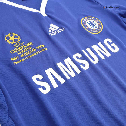 Retro Chelsea Mens Home Soccer Jersey UCL Final UCL 2008 Blue