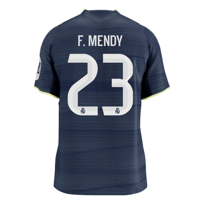 F.MENDY #23 Real Madrid Mens Away Soccer Jersey 2025/26 Navy - Player Version [PREMIUM]