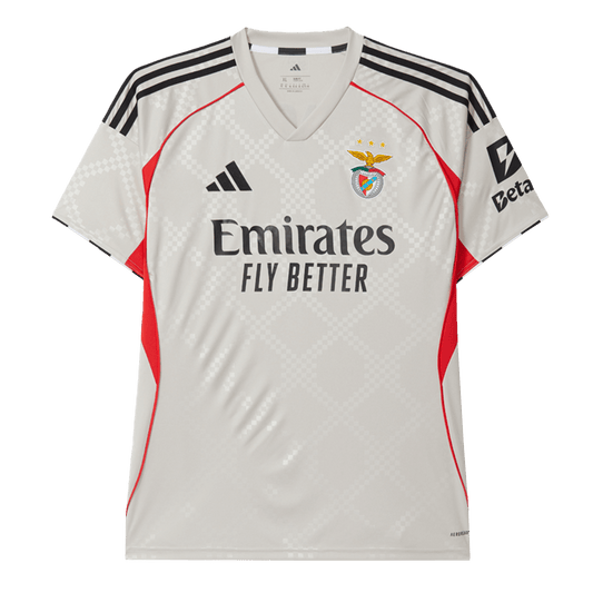 Benfica Mens Away Soccer Jersey 2025/26 Beige