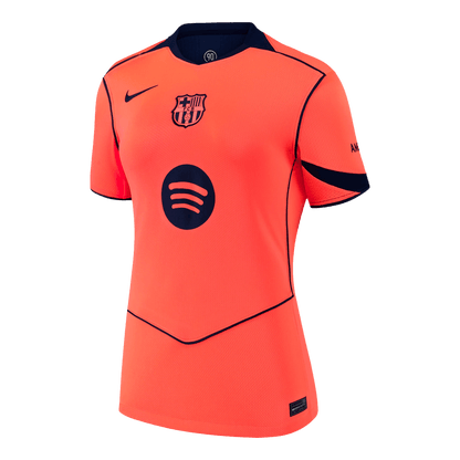 Barcelona Womens Third Away Soccer Jersey 2025/26 Orange