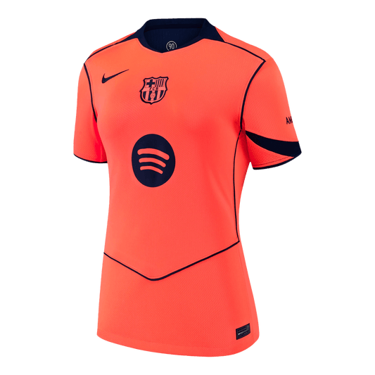 Barcelona Womens Third Away Soccer Jersey 2025/26 Orange