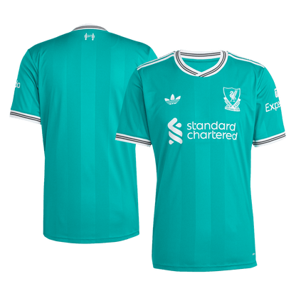 Liverpool Mens Third Away Soccer Jersey 2025/26 Green