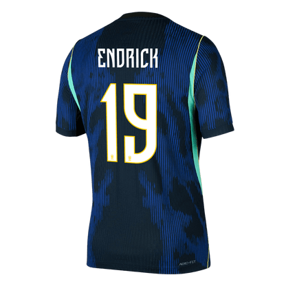 ENDRICK #19 Brazil Mens Away Soccer Jersey World Cup 2026 Navy - Player Version