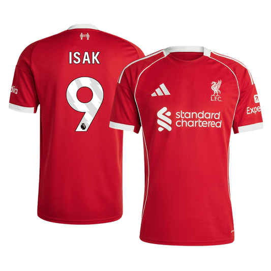 ISAK #9 Liverpool Mens Home Soccer Jersey 2025/26 Red