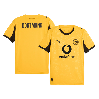 Borussia Dortmund Mens Home Soccer Jersey 2025/26 Yellow