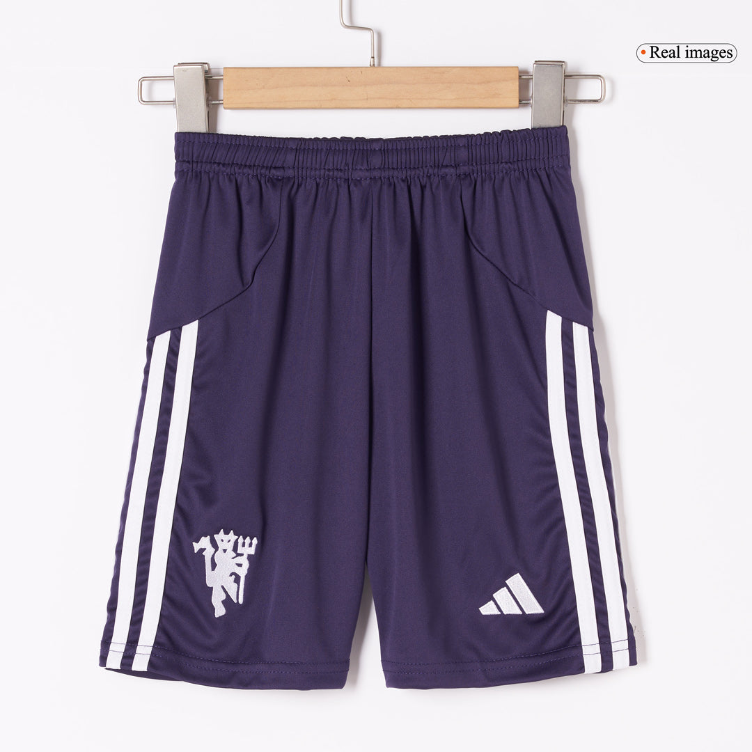 Manchester United Kids Away Soccer Full Set 2025/26 White