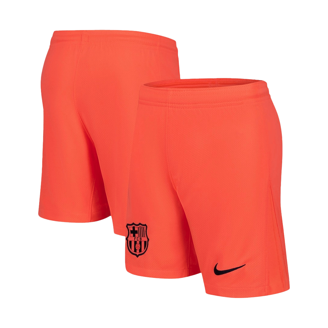 Barcelona Mens Third Away Soccer Kit 2025/26 Orange