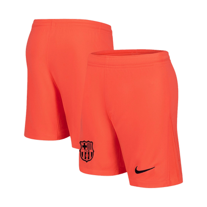 Barcelona Mens Third Away Soccer Kit 2025/26 Orange