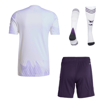 Manchester United Mens Away Soccer Full Set 2025/26 White