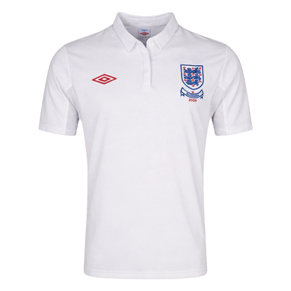 Retro England Mens Home Soccer Jersey 2010 White