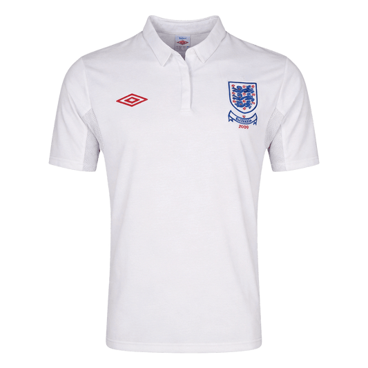 Retro England Mens Home Soccer Jersey 2010 White