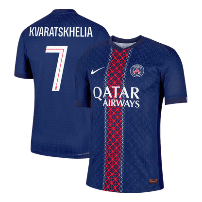 KVARATSKHELIA #7 PSG Mens Home Soccer Jersey 2025/26 Navy - Player Version