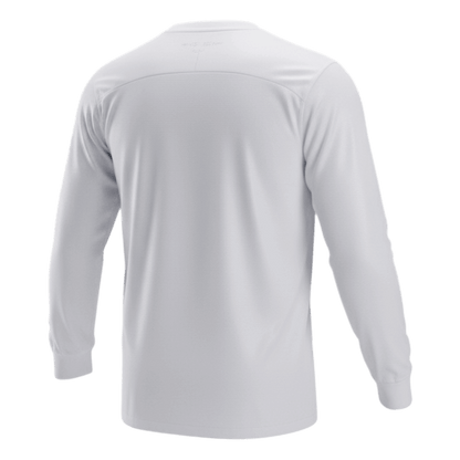 Retro Portugal Mens Away Long Sleeve Soccer Jersey 2012 White