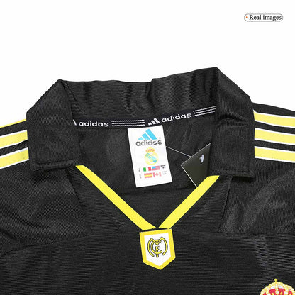 Retro Real Madrid Mens Away Soccer Jersey 1999/00 Black
