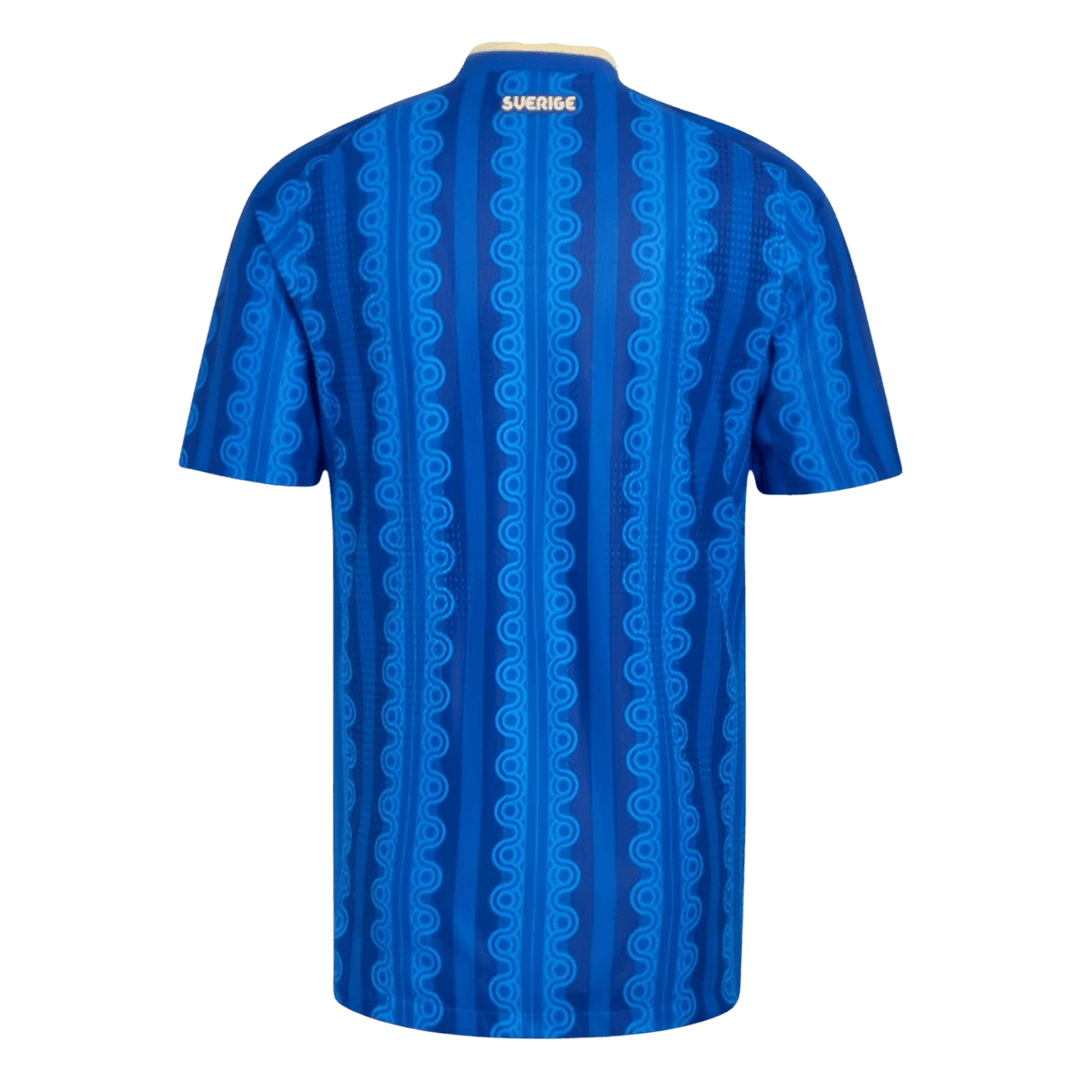Sweden Mens Away Soccer Jersey World Cup 2026 Blue - Player Version