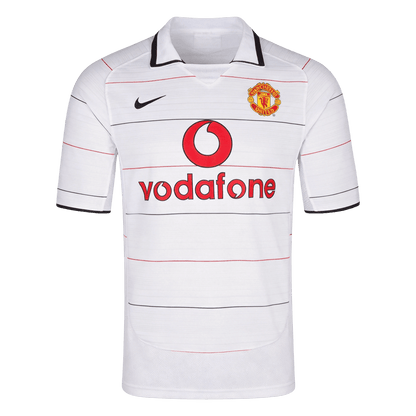 Retro Manchester United Mens Away Soccer Jersey 2004/06 White