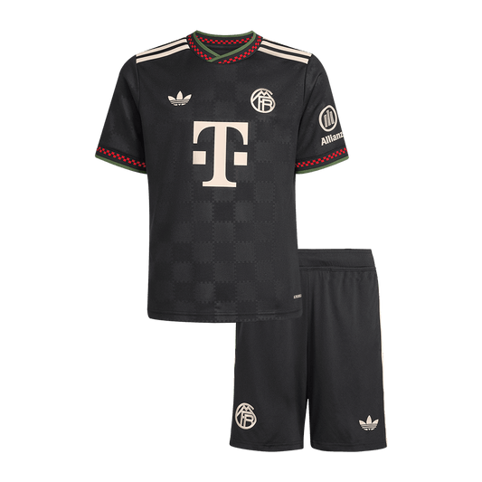 Bayern Munich Kids Third Away Soccer Kit 2025/26 Black