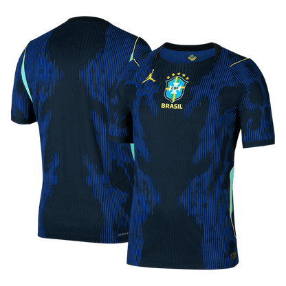 Brazil Mens Away Soccer Jersey World Cup 2026 Navy - Player Version