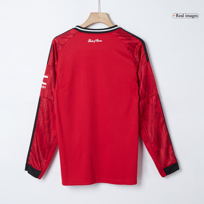 Manchester United Mens Home Long Sleeve Soccer Jersey 2025/26 Red