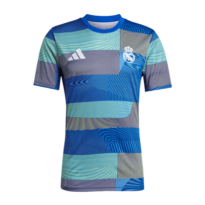 Real Madrid Mens Pre-Match Soccer Jersey 2025/26 Blue