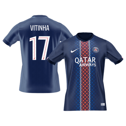 VITINHA #17 PSG Mens Home Soccer Jersey 2025/26 Navy [PREMIUM]