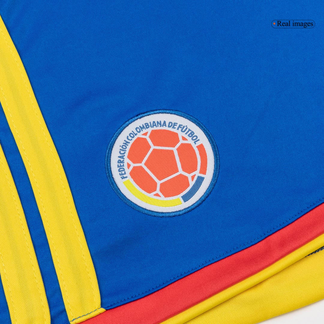 Colombia Mens Home Soccer Shorts World Cup 2026 Blue
