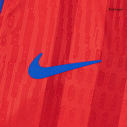 PSG Mens Third Away Soccer Jersey 2025/26 Red - Player Version