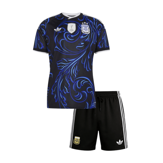 Argentina Kids Away Soccer Kit World Cup 2026 Black