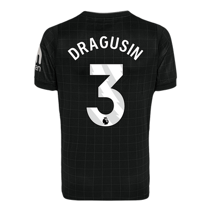 DRAGUSIN #3 Tottenham Hotspur Mens Away Soccer Jersey 2025/26 Black